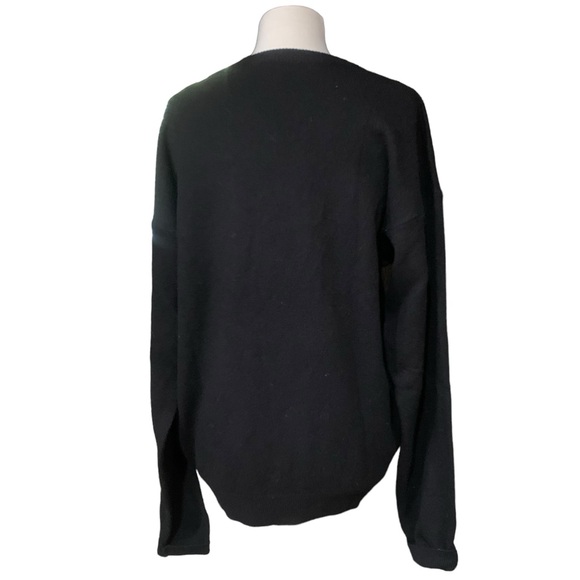 Byford Lambs wool black sweater size large - Picture 3 of 5